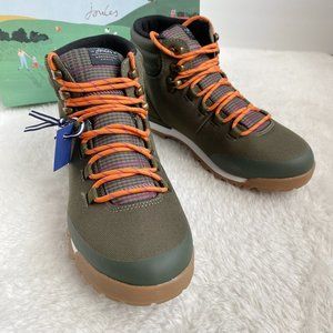 Joules Chedworth Women's Waterproof Hiker Boots, Khaki, Size 9